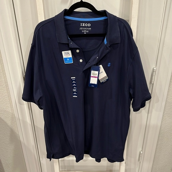 Izod Other - New Dark Blue With Light Blue Stitching Men’s 2XL Polo by Izod